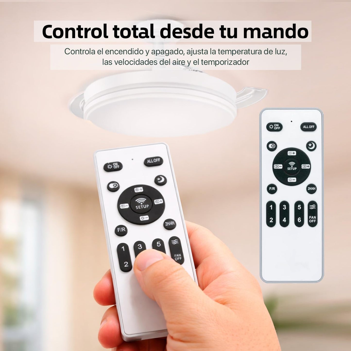 Ventilador de techo con luz LED Lume