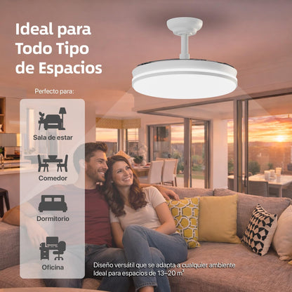 Ventilador de techo con luz LED Lume