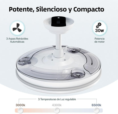 Ventilador de techo con luz LED Lume