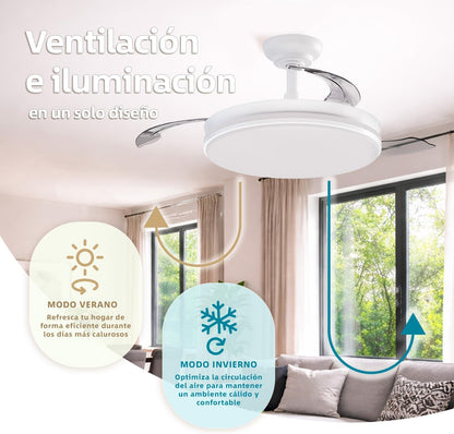 Ventilador de techo con luz LED Lume