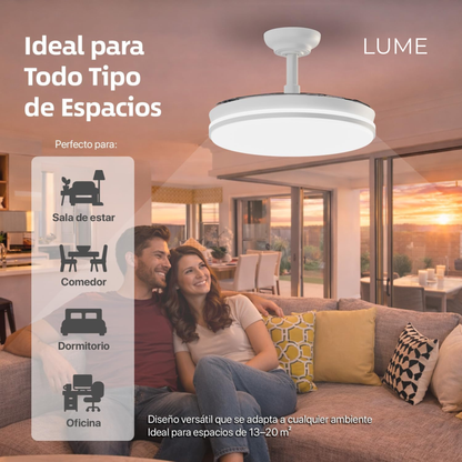 Ventilador de techo con luz LED 72 W Lume