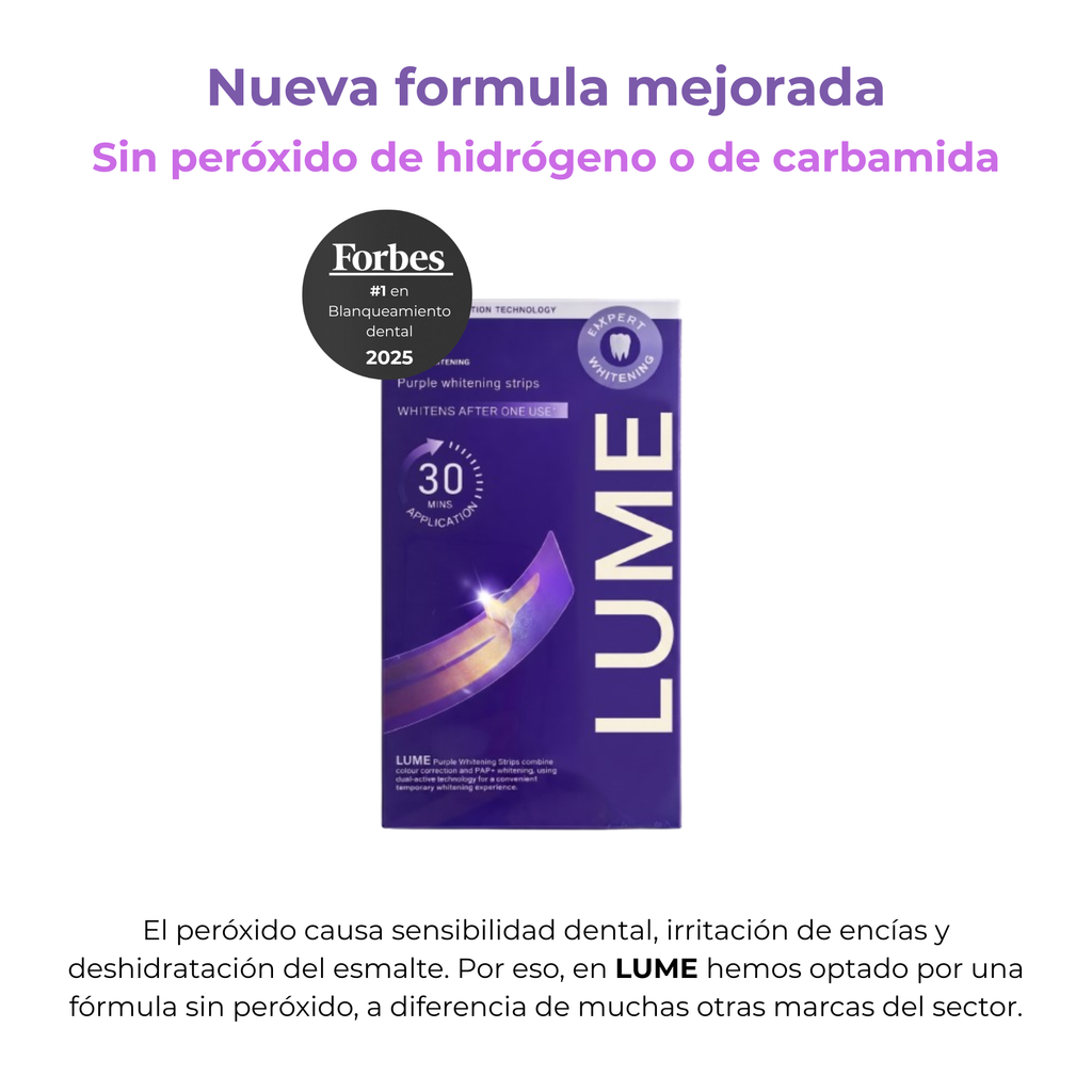 Tiras Blanqueadoras Moradas LUME