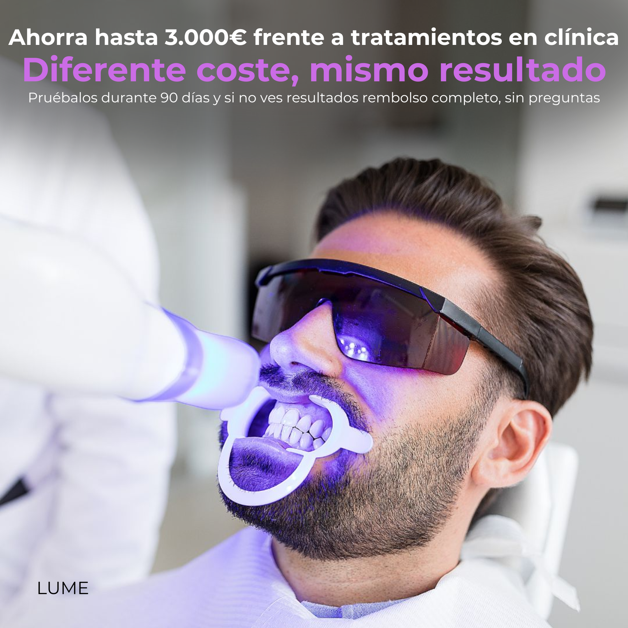 Tiras Blanqueadoras Moradas LUME
